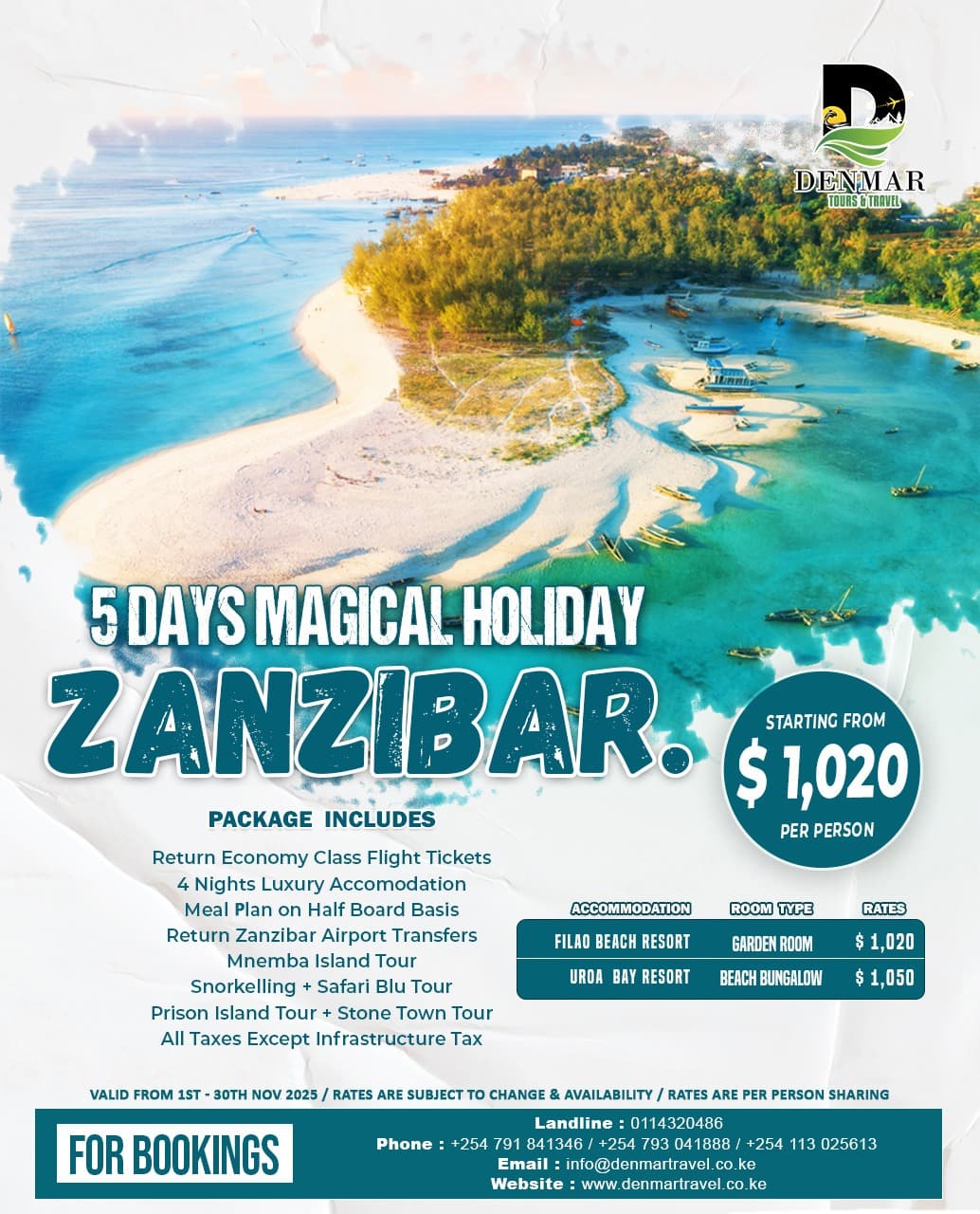 Magical Holiday Zanzibar — zanzibar travel package from Kenya