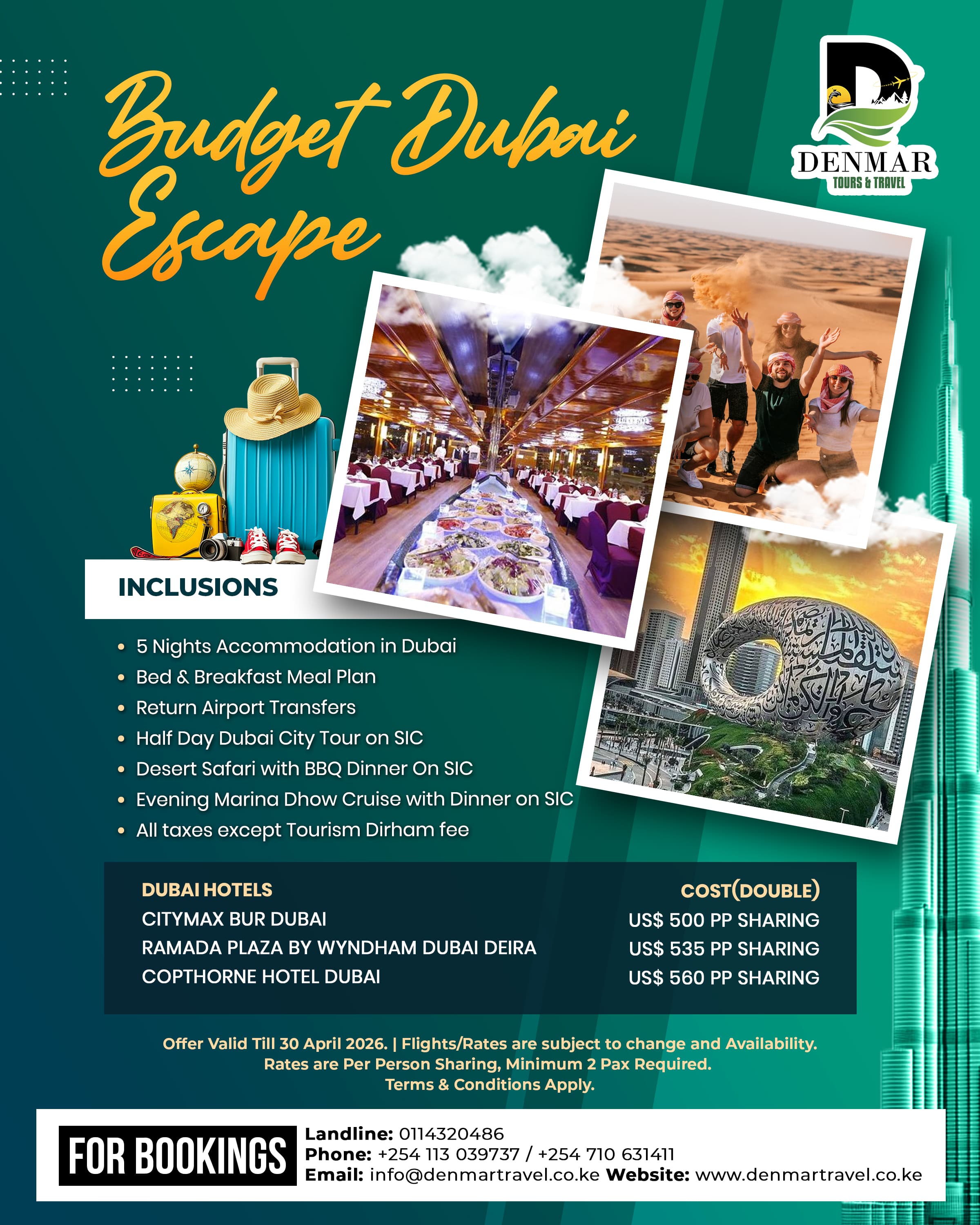 Budget Dubai Escape — Dubai travel package from Kenya