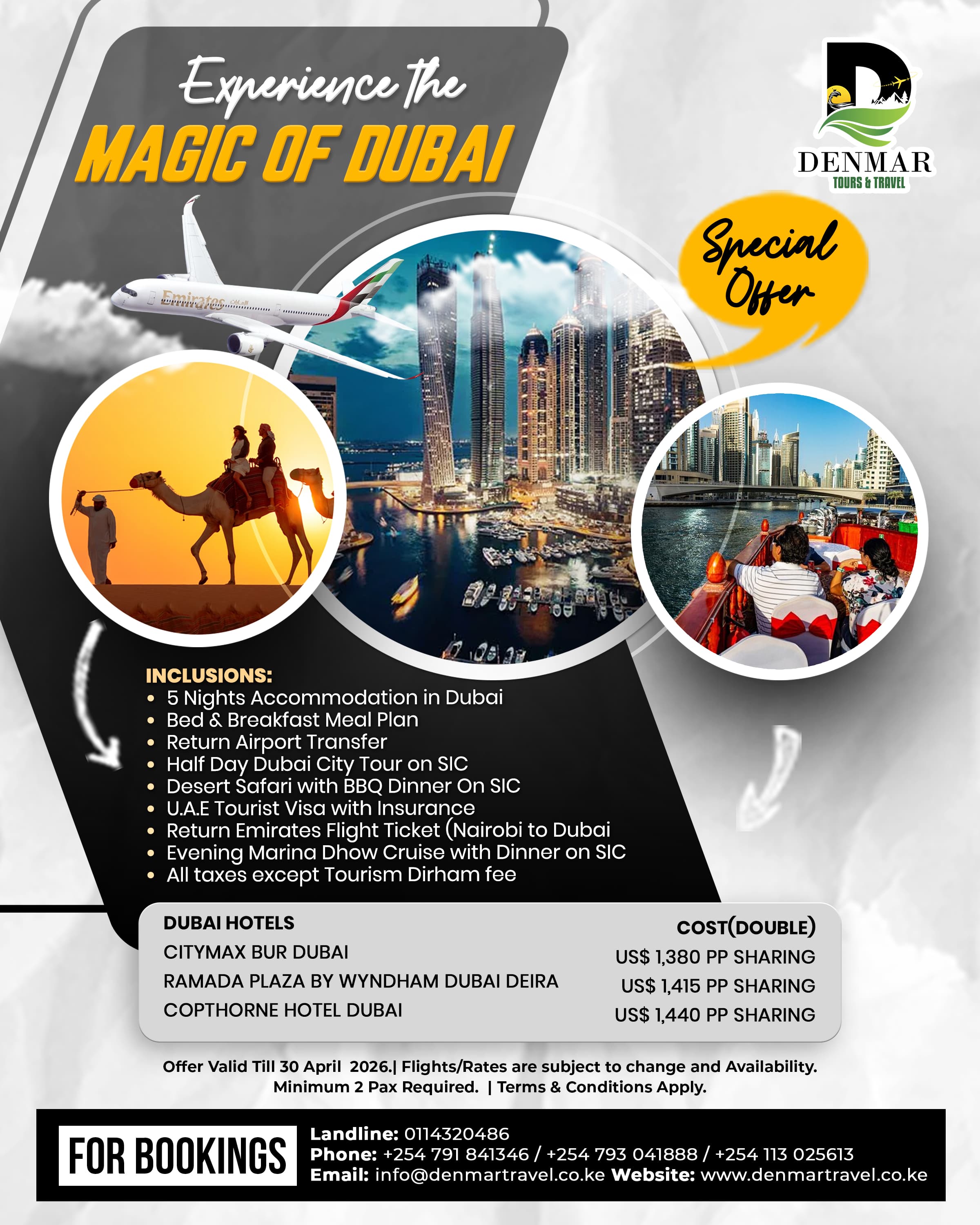 Experience Magic of Dubai — Dubai travel package from Kenya