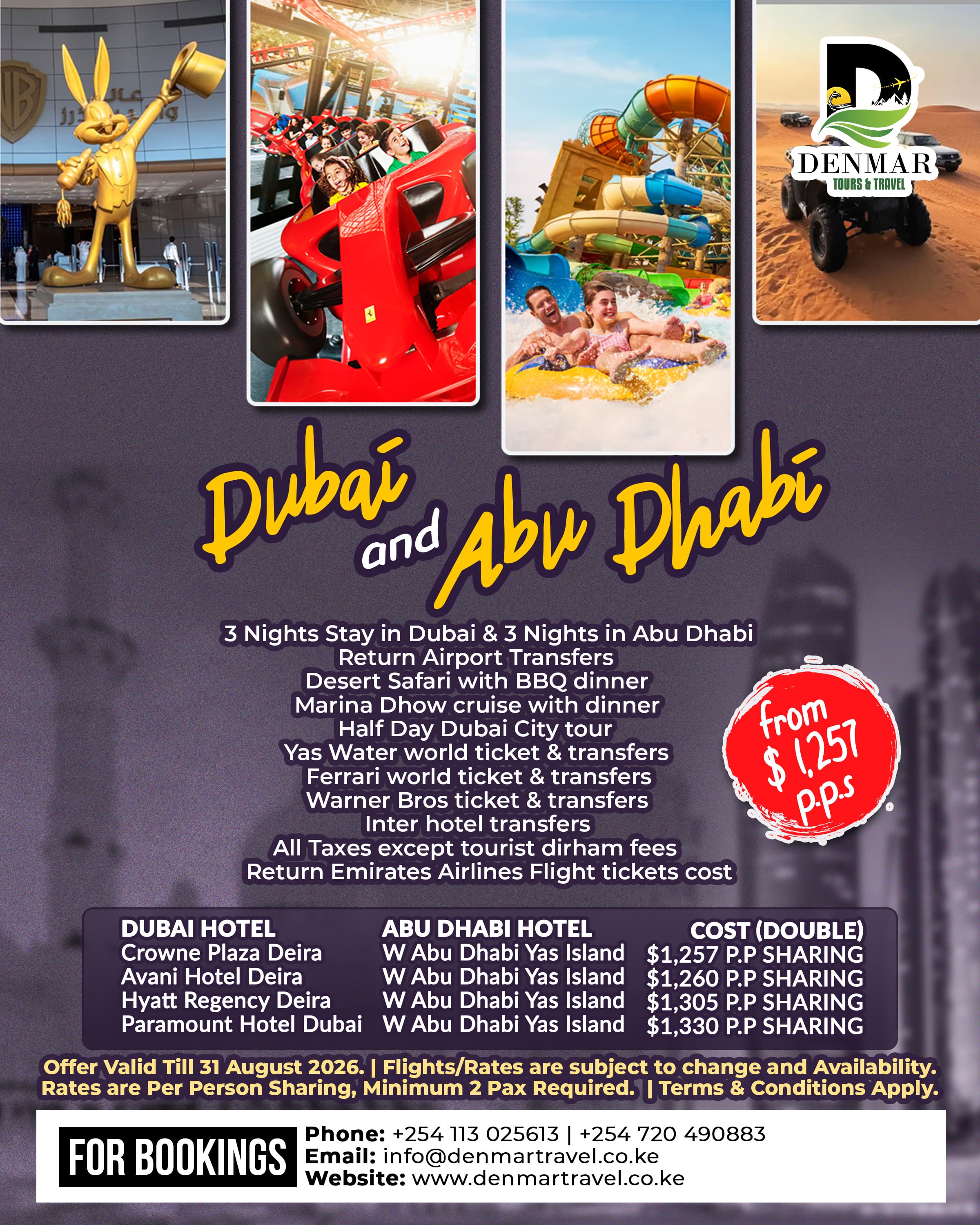 Dubai & Abu Dhabi Special Offer — dubai travel package from Kenya