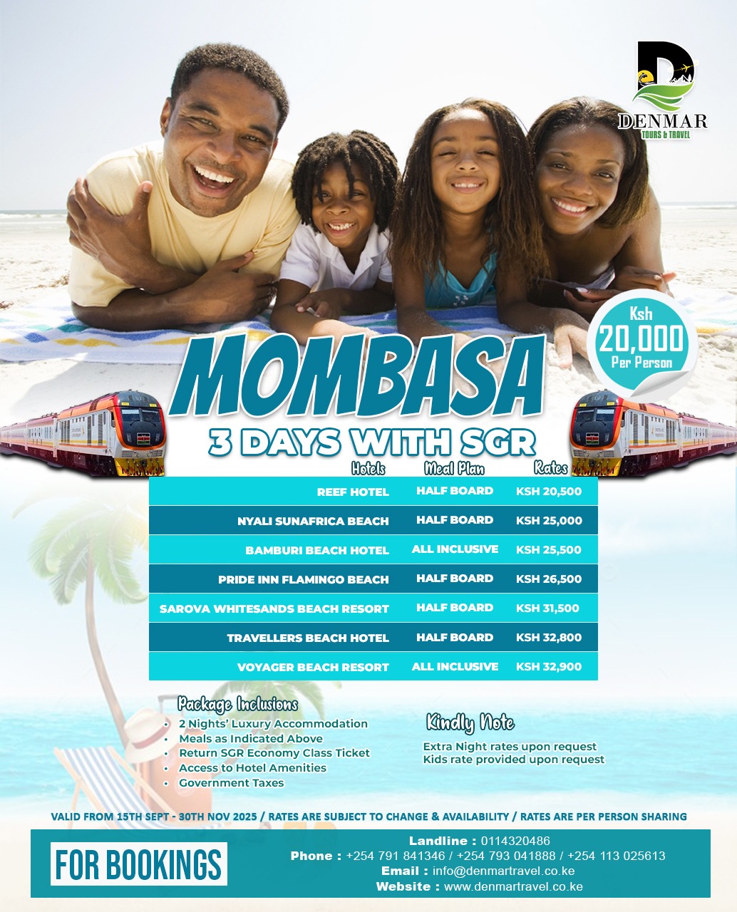 Three Day Mombasa with SGR